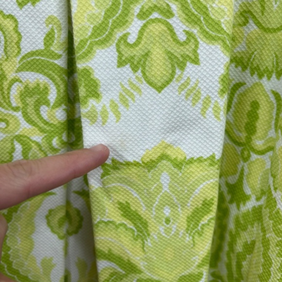 Teri Jon Rickie Freeman Sleeveless Dress 14 Green Print Preppy Old Money Spring - Picture 12 of 13